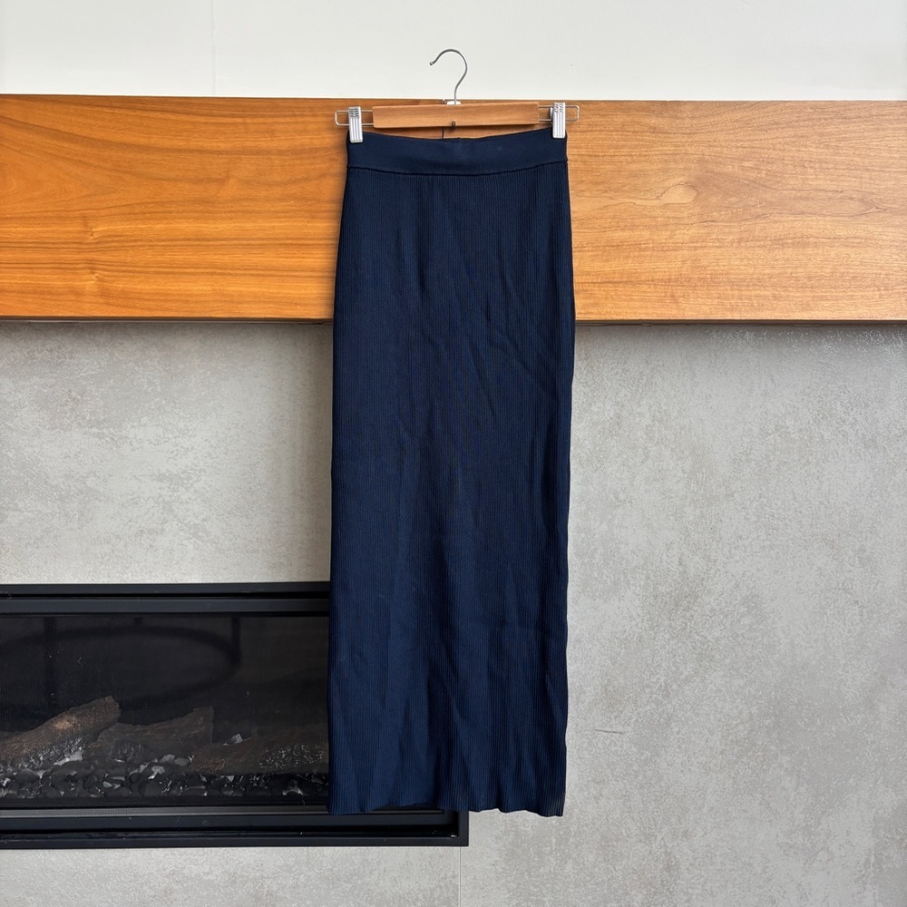 Yellow The Label Seyla Maxi Skirt In Navy, Size Xs — image 4 of 8